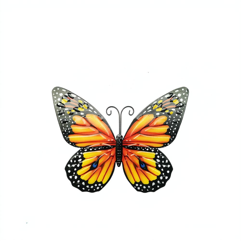 Art And Craft For Nursery - ของตกแต่งผนังรูปผีเสื้อโลหะขนาดเล็ก สำหรับแขวนประดับตกแต่งบ้าน ห้องนั่งเล่น ห้องนอน สวน ลานบ้าน