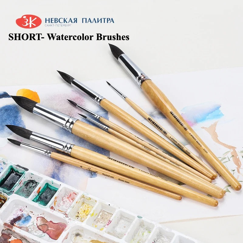 แปรงทาสีน้ำสำหรับศิลปินรัสเซีย - Gouache Paint Set บทวิจารณ์และราคา