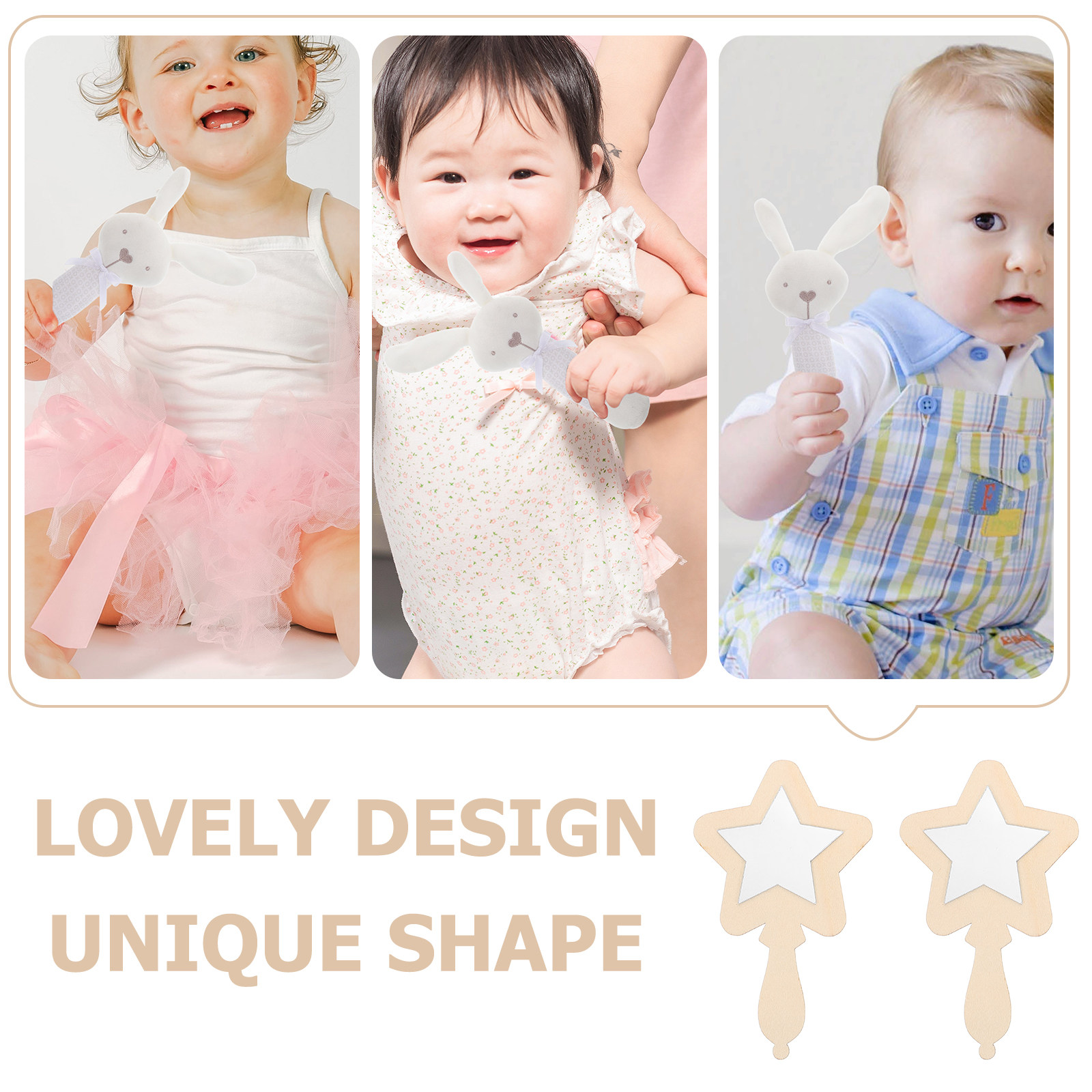 กระจกไม้ขนาดเล็ก 10 ชิ้น รูปดา - Art And Craft For Nursery บทวิจารณ์และราคา